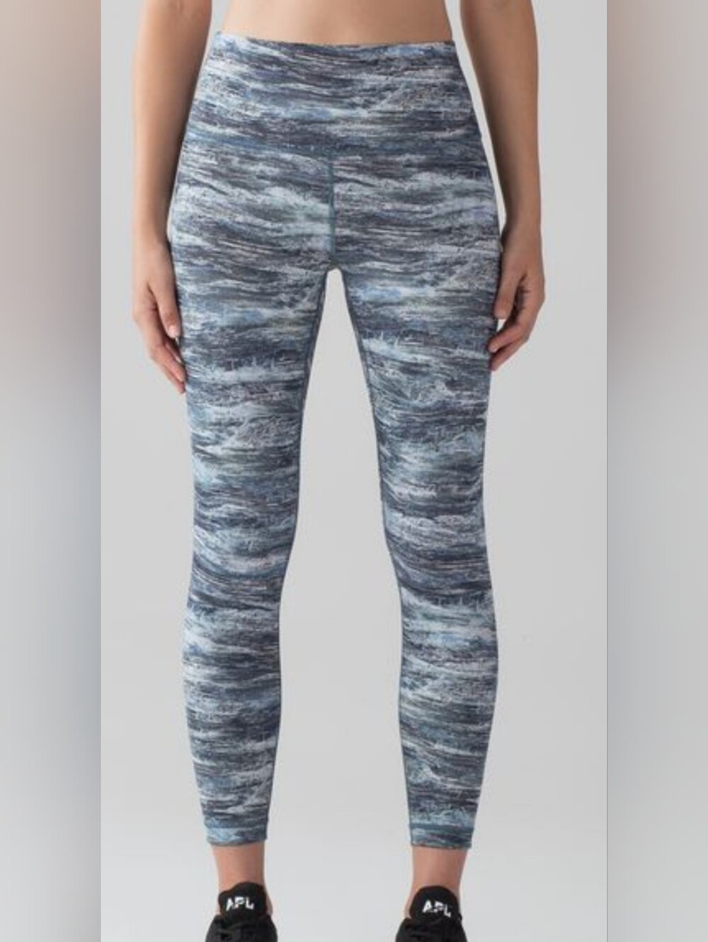 lululemon athletica Blue Marbled High-Rise Leggings